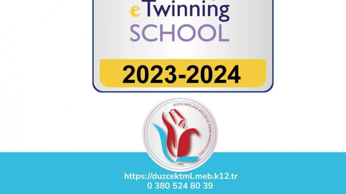 Okulumuz  2023-2024 yılı '' e-twining Okul Etiketi'' Ödülüne Layık Görüldü
